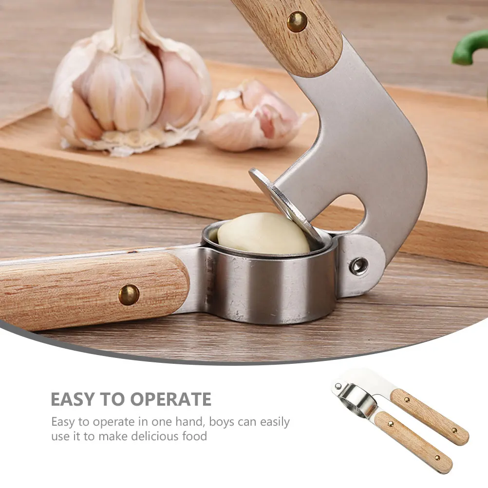 

Stainless Steel Garlic Press Manual Crusher Easy to Use Clean Multipurpose Mincer for Home Kitchen Restaurant Hotel