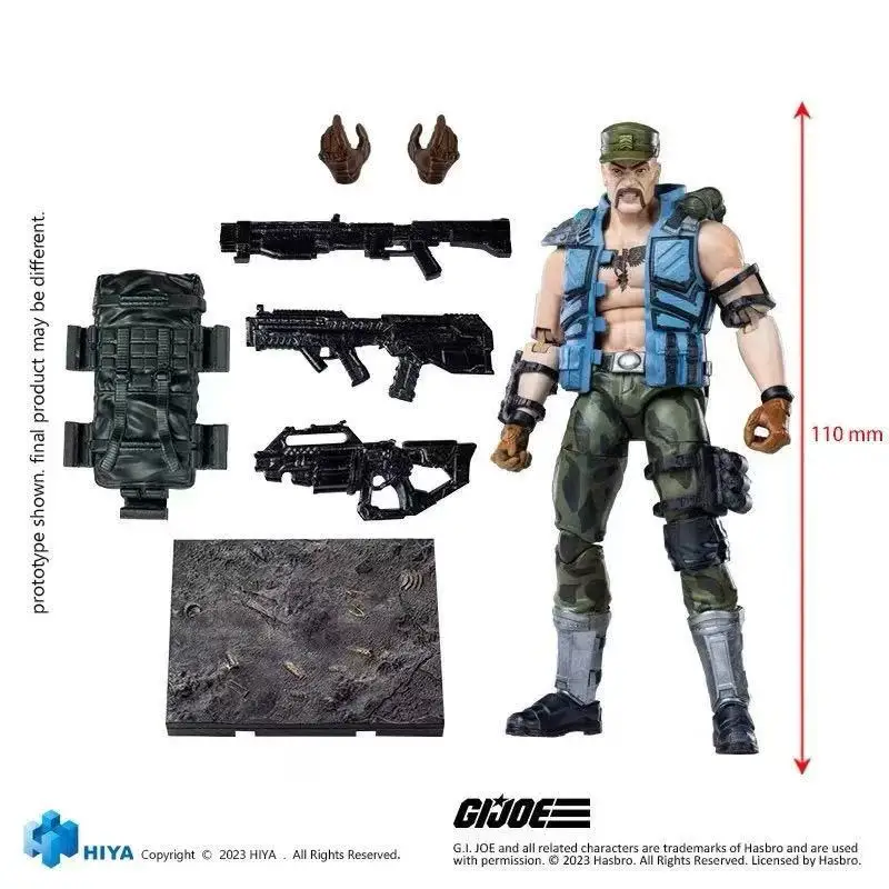 

HIYA 1/18 Figura De Acción De 4 Pulgadas Exquisita Mini Serie G.I.Joe Gung-Ho Anime Para Regalo