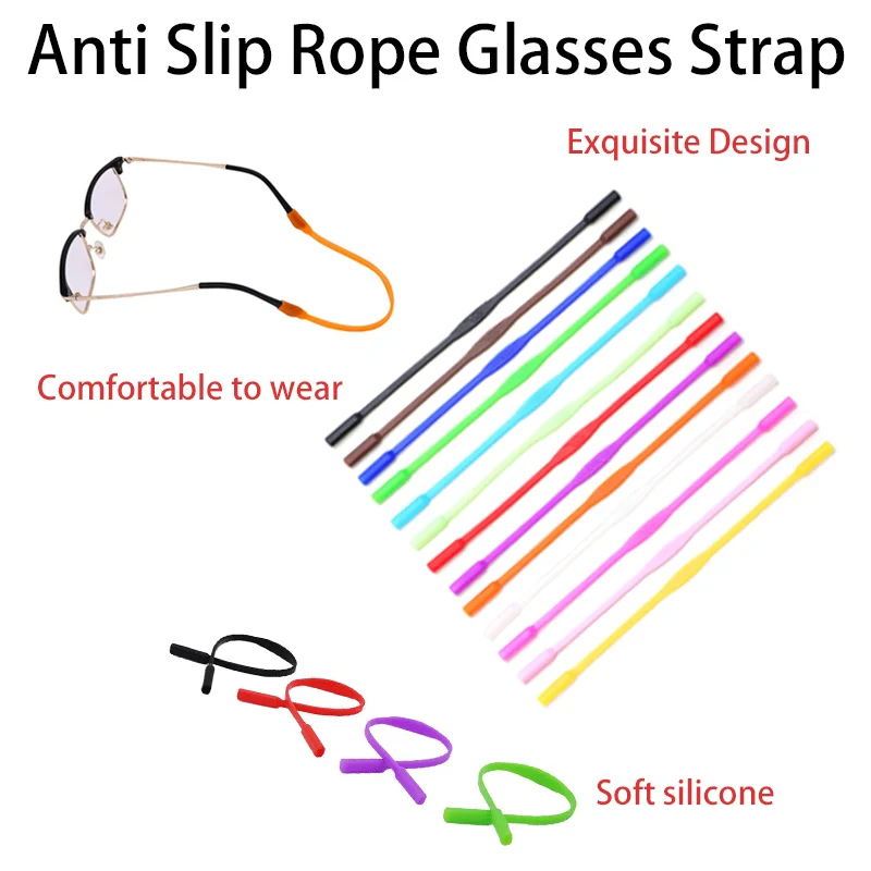 1PC Exquisite Design Multicolored Soft Silicone Children's Glasses Anti Slip Rope Glasses Strap Comfortable To Wear