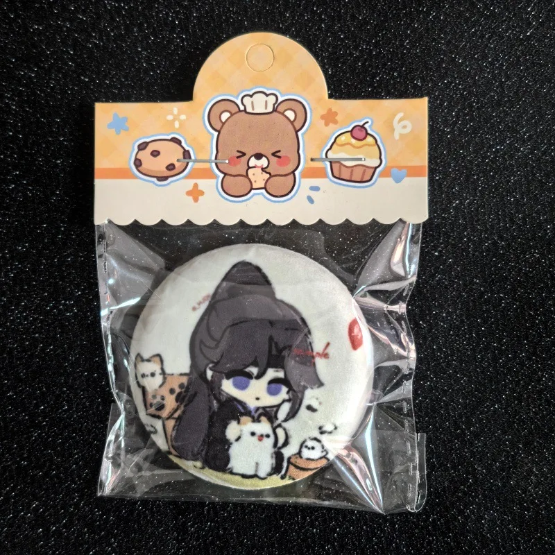 لعبة رماد المملكة 58 مللي متر أفخم بروش Sun Ce Fu Rong Yuan Ji Zuo Ci Liu بيان تأثيري الملابس شارة دبوس مجوهرات الإكسسوار