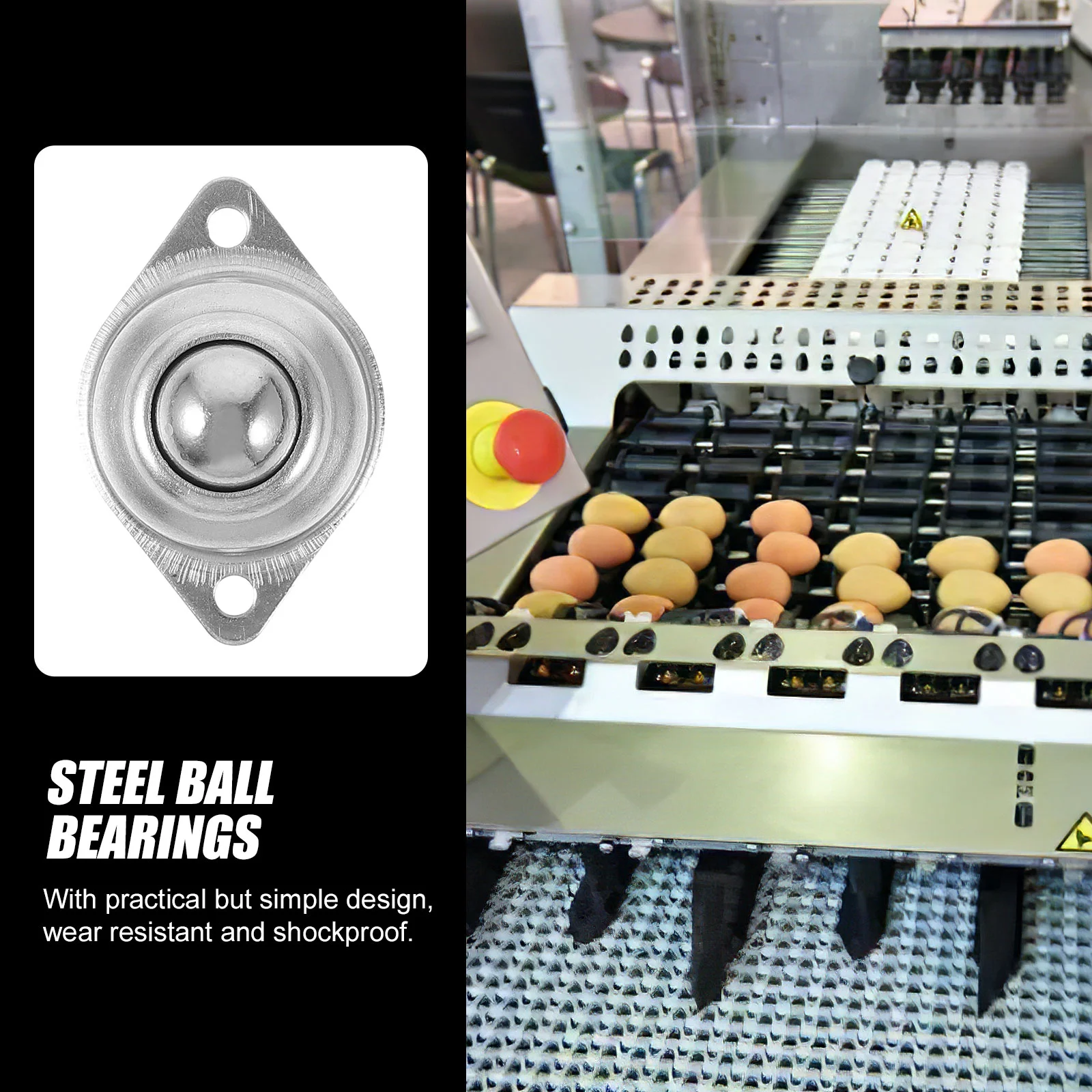 20 Pcs Small Castor Wheels Universal Ball Circle Rug Rotation Casters Roller Bearing Load