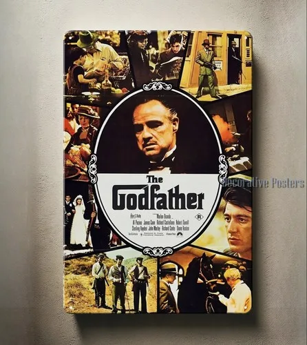 The Godfather Retro-Film Metallposter Blechschild - 20x30cm Plakette