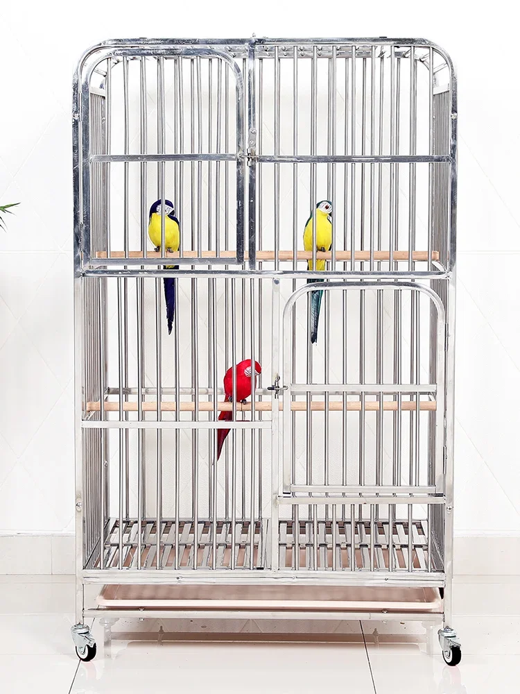 

Stainless Steel Golden Steel Parrot Bird Medium Thrush Brother Pet Metal Large Large Parrot Cage