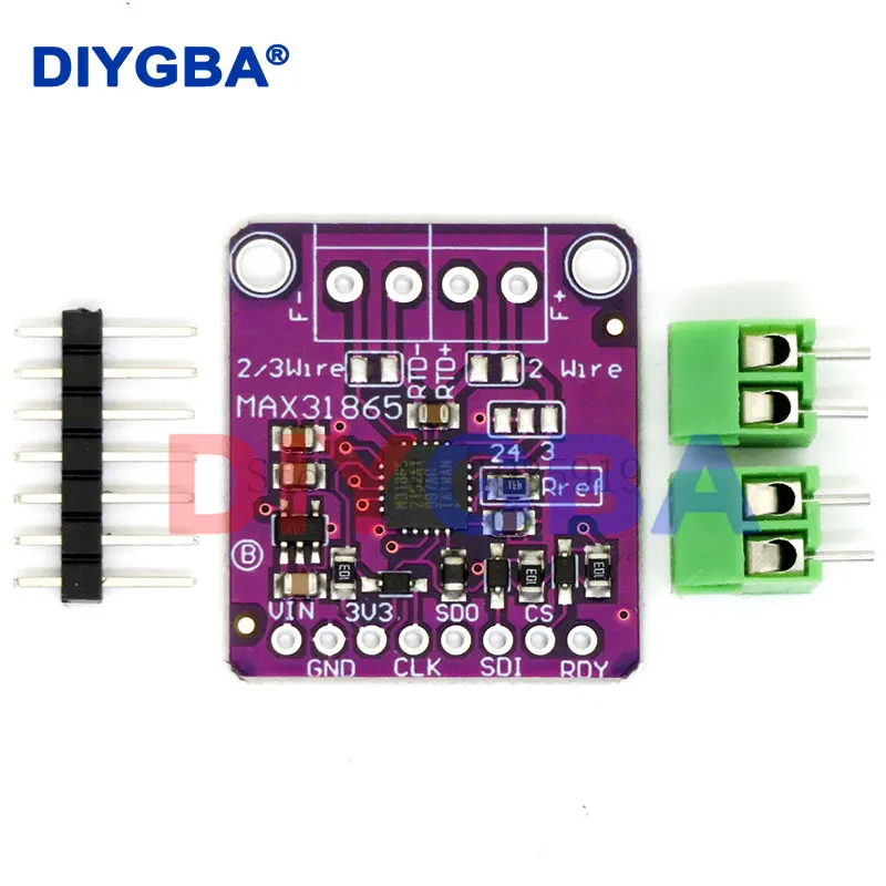 MAX31865 PT100 to PT1000 RTD-to-Digital Converter Board Temperature Thermocouple Sensor Amplifier Module 3.3V/5V For Arduino