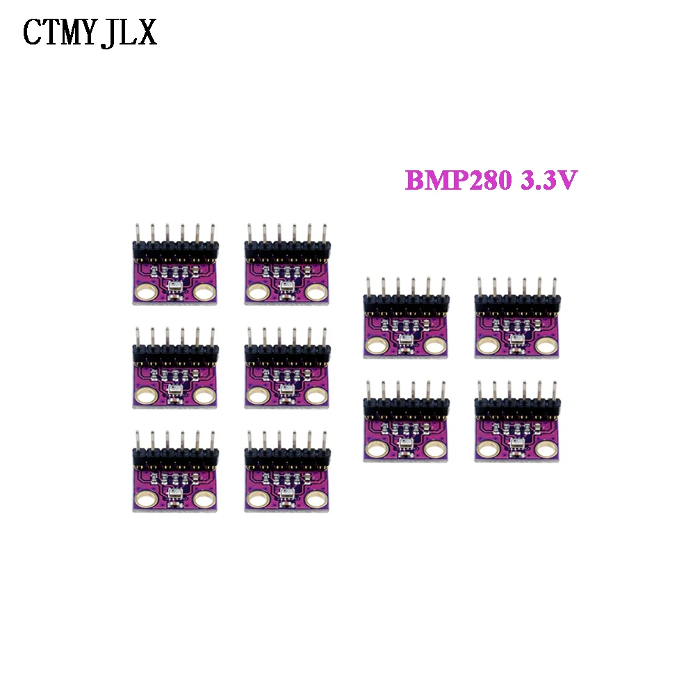 10pcs BMP280 3.3V Digital Barometric Pressure Altitude Sensor Module Atmospheric Board GY-BME280-3.3 I2C SPI Interface Sensors