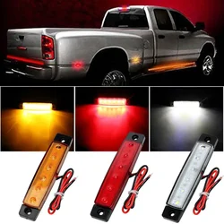 5 Colors Novelty Light 1PC 12V 6 LED Truck Trailer Pickup Side Marker Indicators Light Red White Yellow Blue Green Car Decor