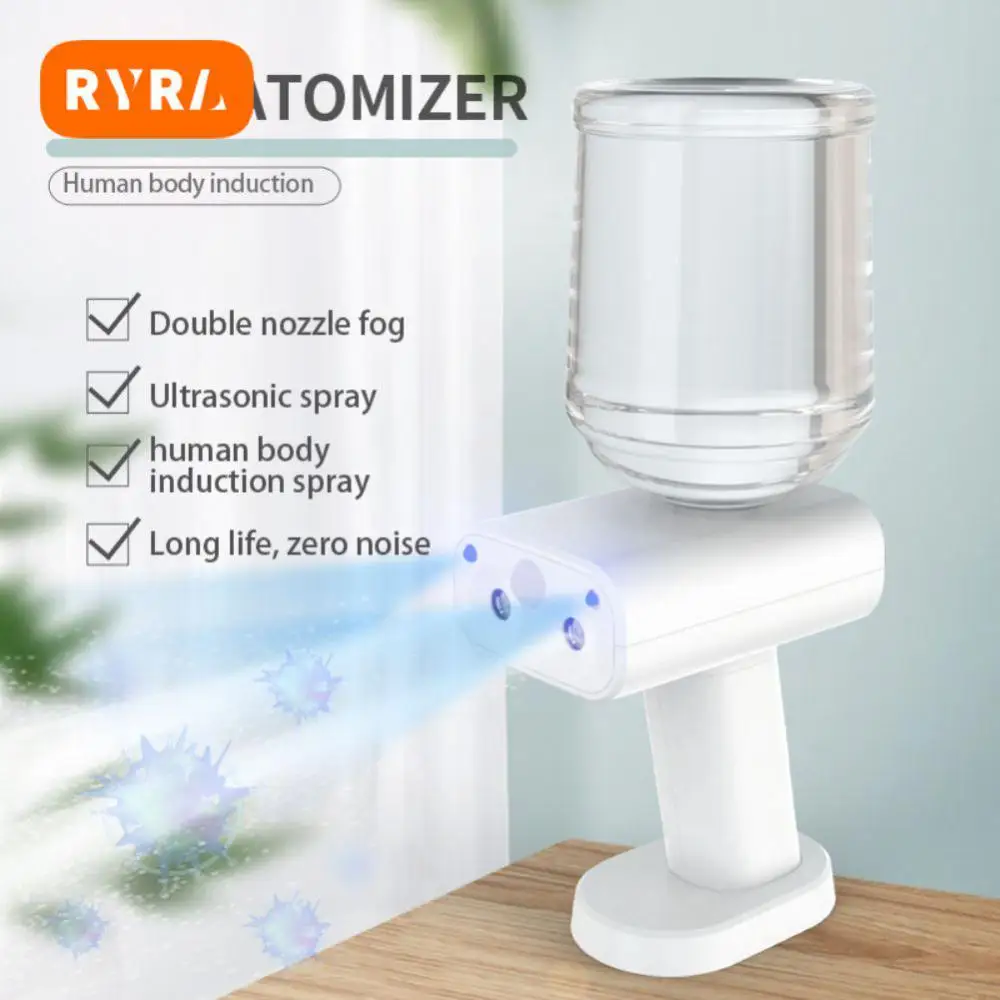 

Disinfection Machine Rechargeable Handheld Nano Steam Double Head Home Electric Sanitizer Air Humidifier Blue Light Atomizer