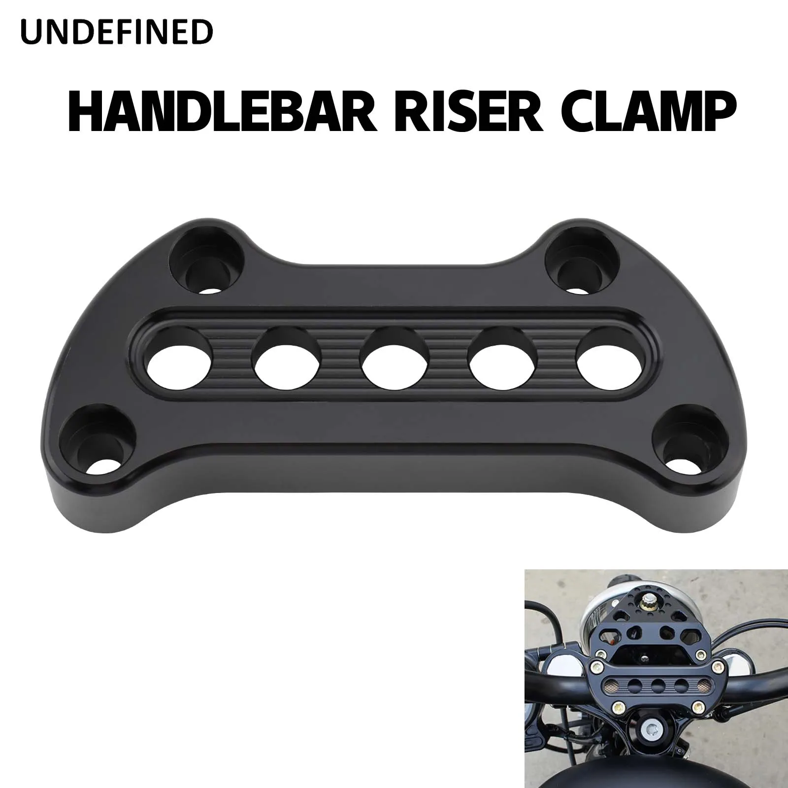 Motorcycle Aluminum Handlebar Top Bar Riser Clamps Mount for Harley Sportster 1200 883 XL Dyna FX FXDF Softail Low Rider FX FXBB