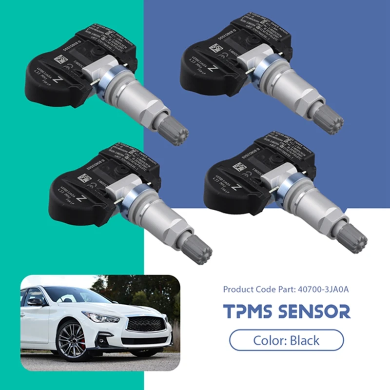 

4Pcs Car TPMS Sensor 40700-3JA0A For Infiniti Q50 Q60 Nissan Altima Pathfinder Tire Pressure Sensor Monitoring System