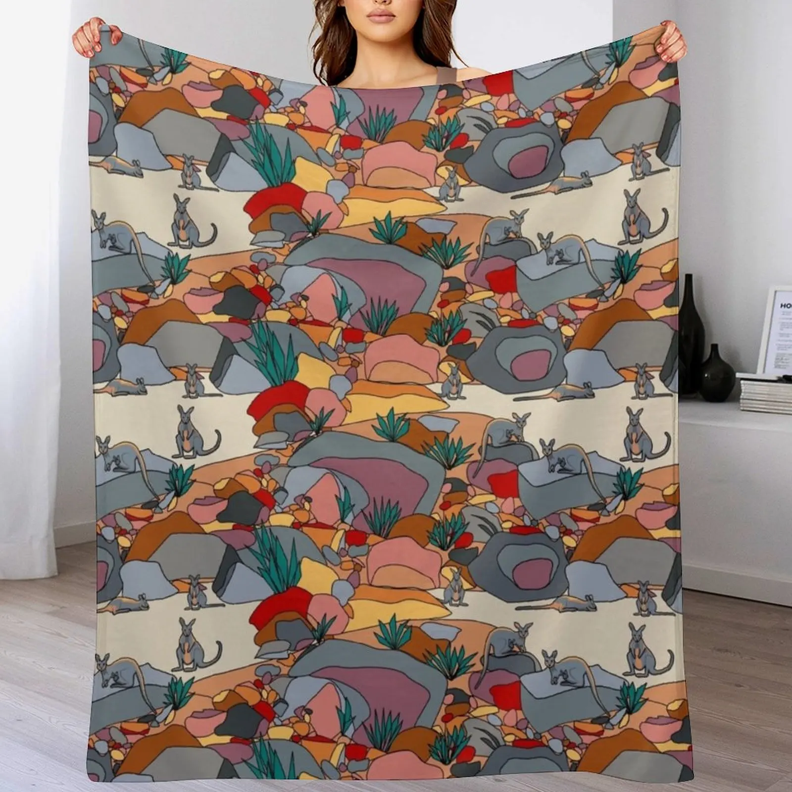 

Where’s Wallaby Throw Blanket Decoratives Loose for sofa Heavy Blankets