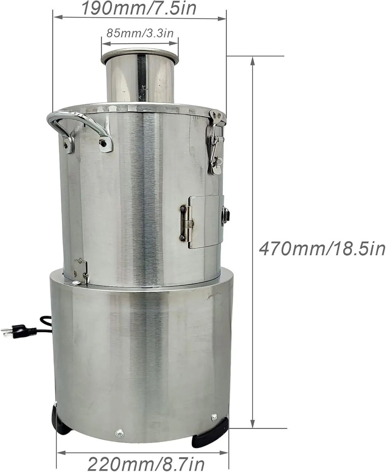 التجارية الكهربائية آلة تقشير الثوم تقشير الفولاذ المقاوم للصدأ التجارية مزيل الجلد الثوم كله آلة تقشير 110 فولت 200 واط