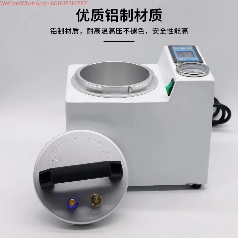 Portable pressure polymerizer, tooth cooking pot, dental glue cooking pot, injection molding silicone rubber