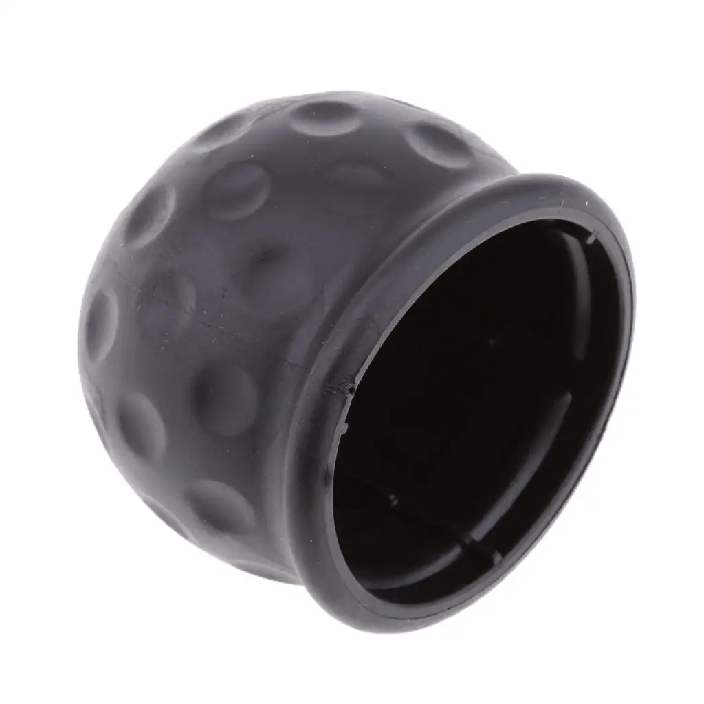Durable 50mm Tow Bar Ball Cap Plastic Trailer Hitch Ball Cover Car Van Towing Towball Cap for Car Trunk and Towbar Attachment