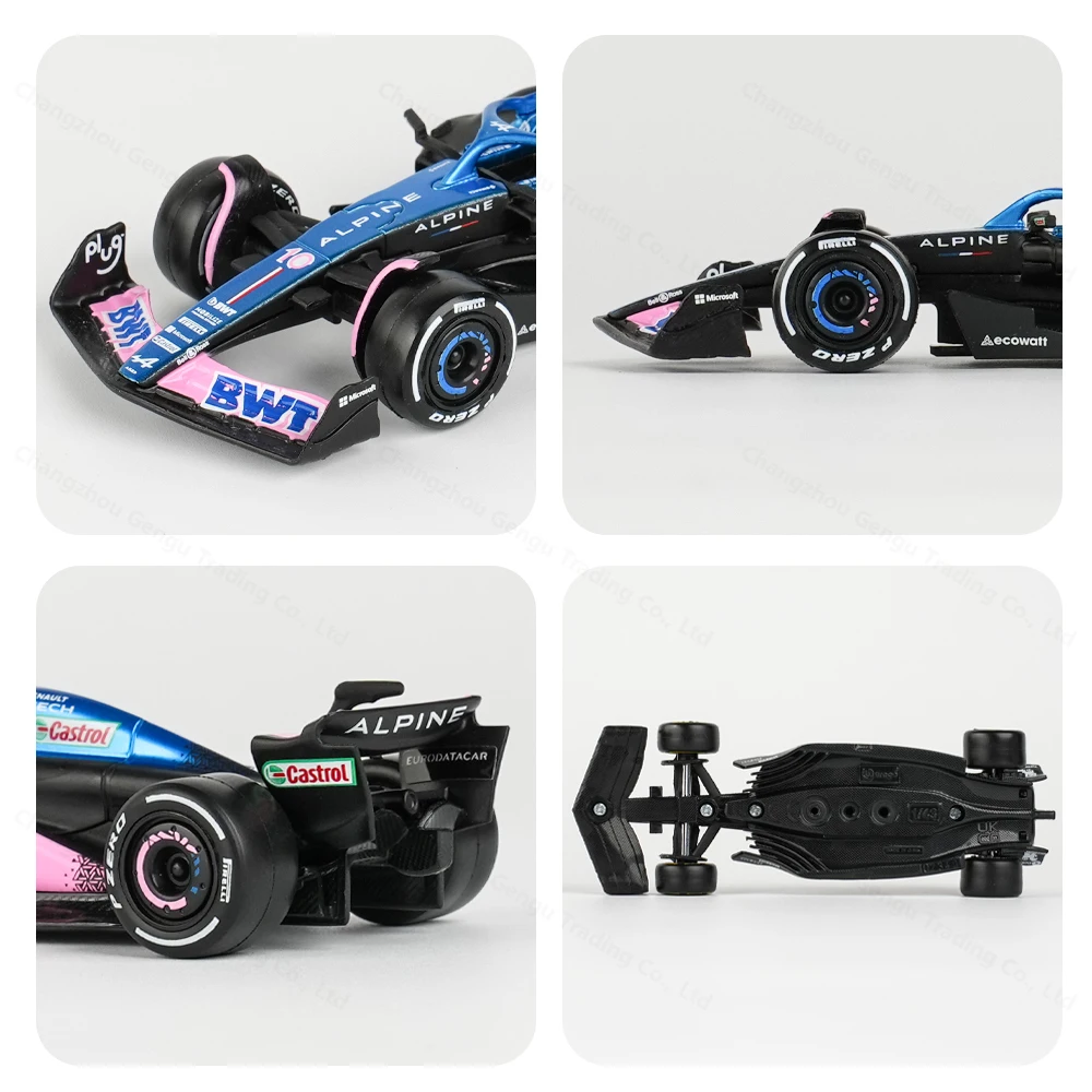 Bburago 1:43 BWT Alpine 2023 A523 #10 #31 F1 Racing Formula Car Static Simulation Diecast Alloy Model Car