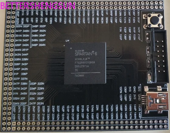 Xilinx FPGA Development Board Spartan6 Xc6slx16 Xc6slx25 Core Plate Minimum System Board