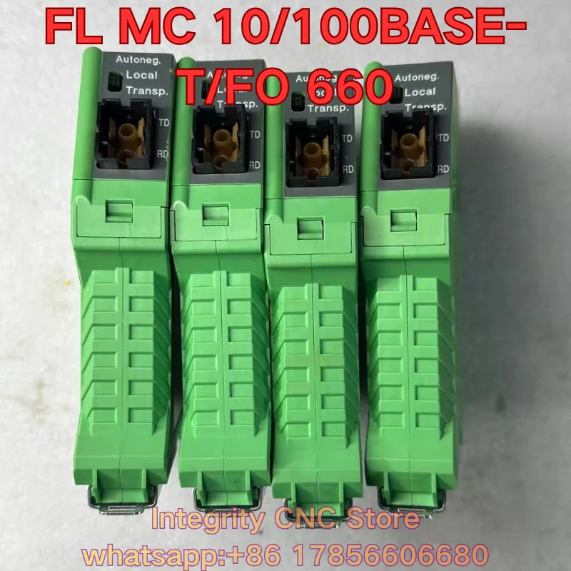 Second-hand FL MC 10/100BASE-T/FO 660 PLC module function test is normal 2708193
