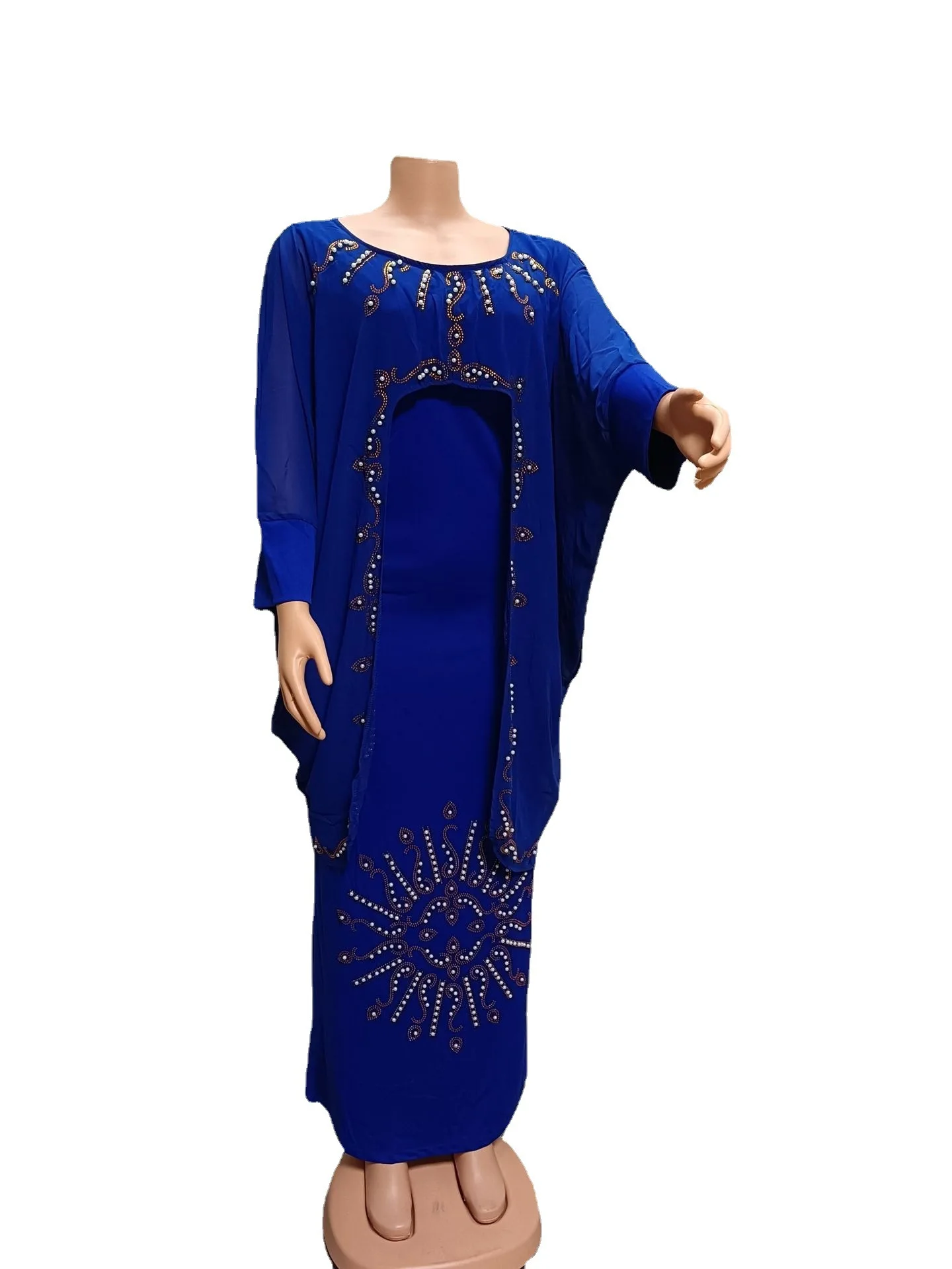 فستان أفريقي للحفلات ملابس أفريقية للنساء Dashiki عباية تركيا فستان طويل مطرز بالخرز ملابس زفاف #6