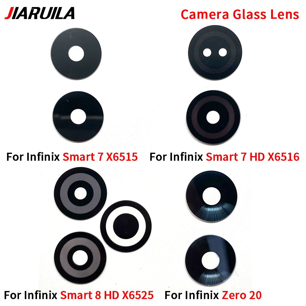 10pcs Camera Glass Lens Back Rear Camera Glass Lens For Infinix Smart 7 8 HD X6516 X6515 Zero 20