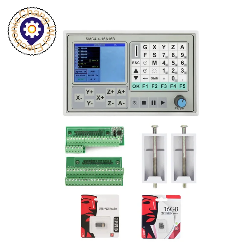 Controller CNC SMC4-4-16A16B Controller Offline 50KHZ CNC 4 assi Breakout Board Carving macchina per incidere scheda del sistema di controllo