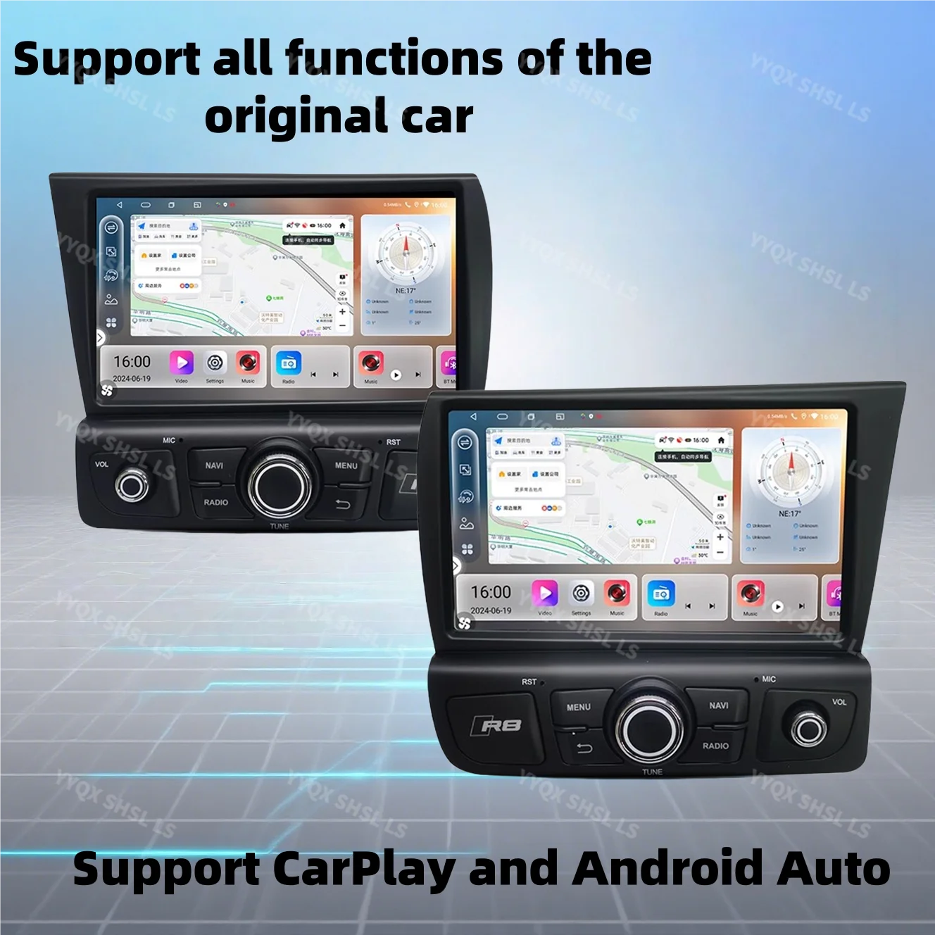 

8Inch Car Radio For Audi R8 V10 Spyder 2007-2015 Wireless Carplay Android Auto Multimedia Player GPS Navigation Stereo Head Unit