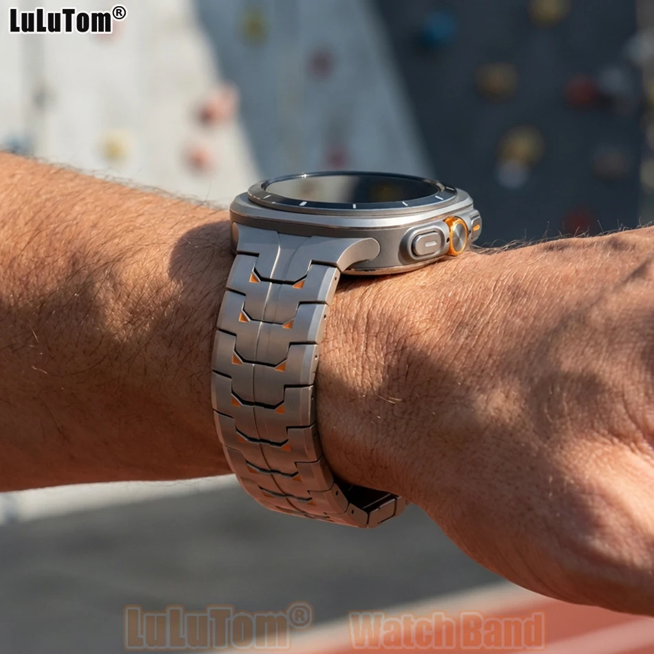 

Титановый ремешок с магнитной застежкой для Samsung Galaxy Watch Ultra 47 мм 2024, ремешок для GALAXY Ultra 2025, мужские и женские браслеты для часов
