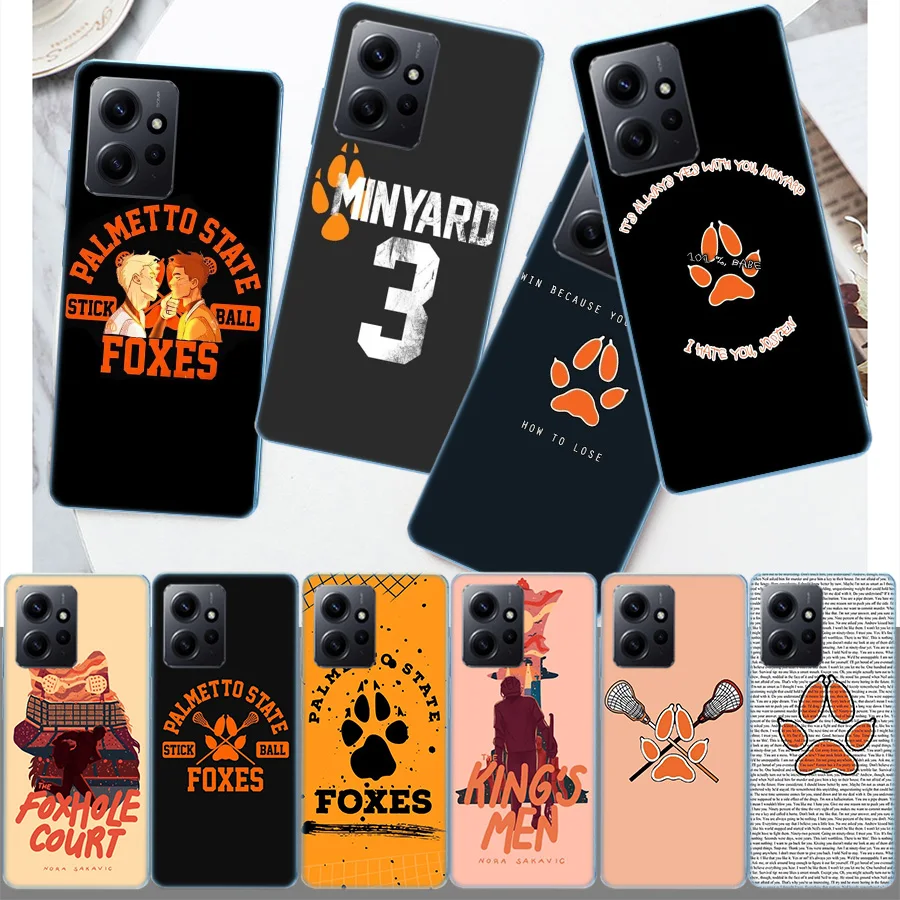 Andreil All for the Game Palmetto State Foxes Cover Case For Xiaomi Redmi Note 12S 12 11 Pro Plus 11T 11S 10 5G 10S 9 9T 9S 8 8T