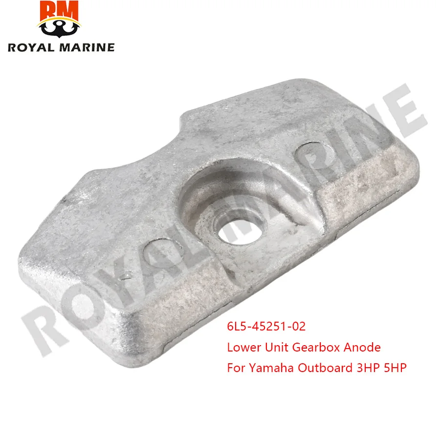 Anode, Lower Unit Gearbox 6L5-45251-03 2T 4T 2/2.5/3/4/5/6HP 68T-45251-00 4T 6HP 8HP 9.9HP F6A F6B F8C For Yamaha Outboard Parts