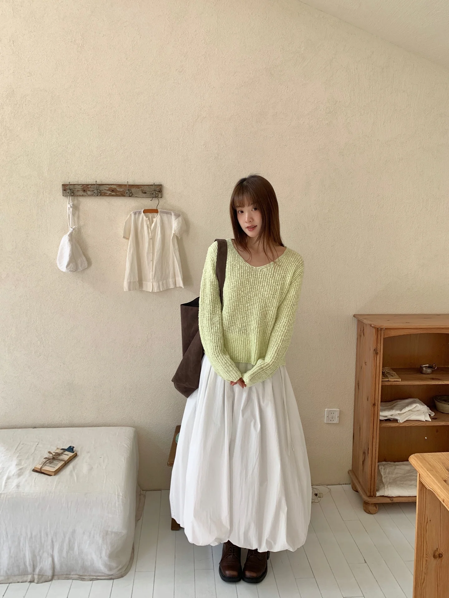 

Белая юбка-облако с высокой талией, свободная, повседневная, в пол, с эффектом волны, весенняя мода