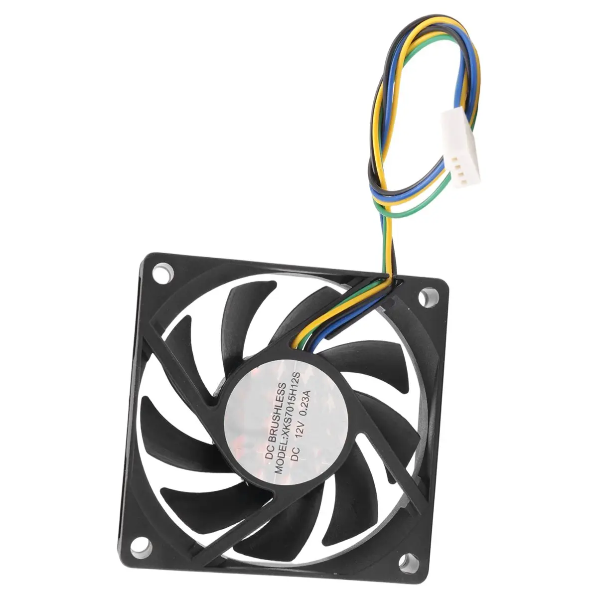 DT60 70x70x15mm 12V 4 Pins PWM PC Computer Case CPU Cooler Cooling Fan Black