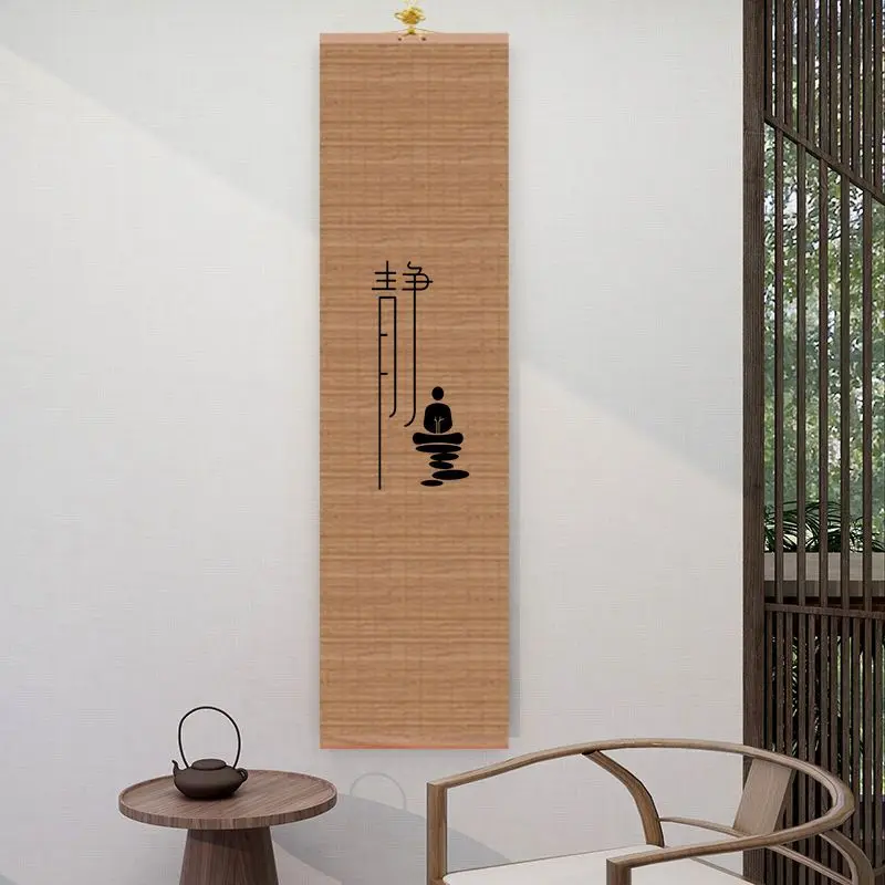 

Chinese Style Bamboo Wall Paintings Zen Vintage Living Room Bedroom Decor Aesthetic Drawing Curtain Wall Art Hanging Decoration