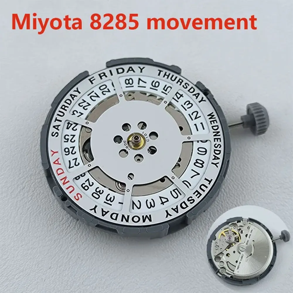 8285 Watch Automatic movement White dual calendar watch movement Imported 8285 mechanical movement men's watch accessories