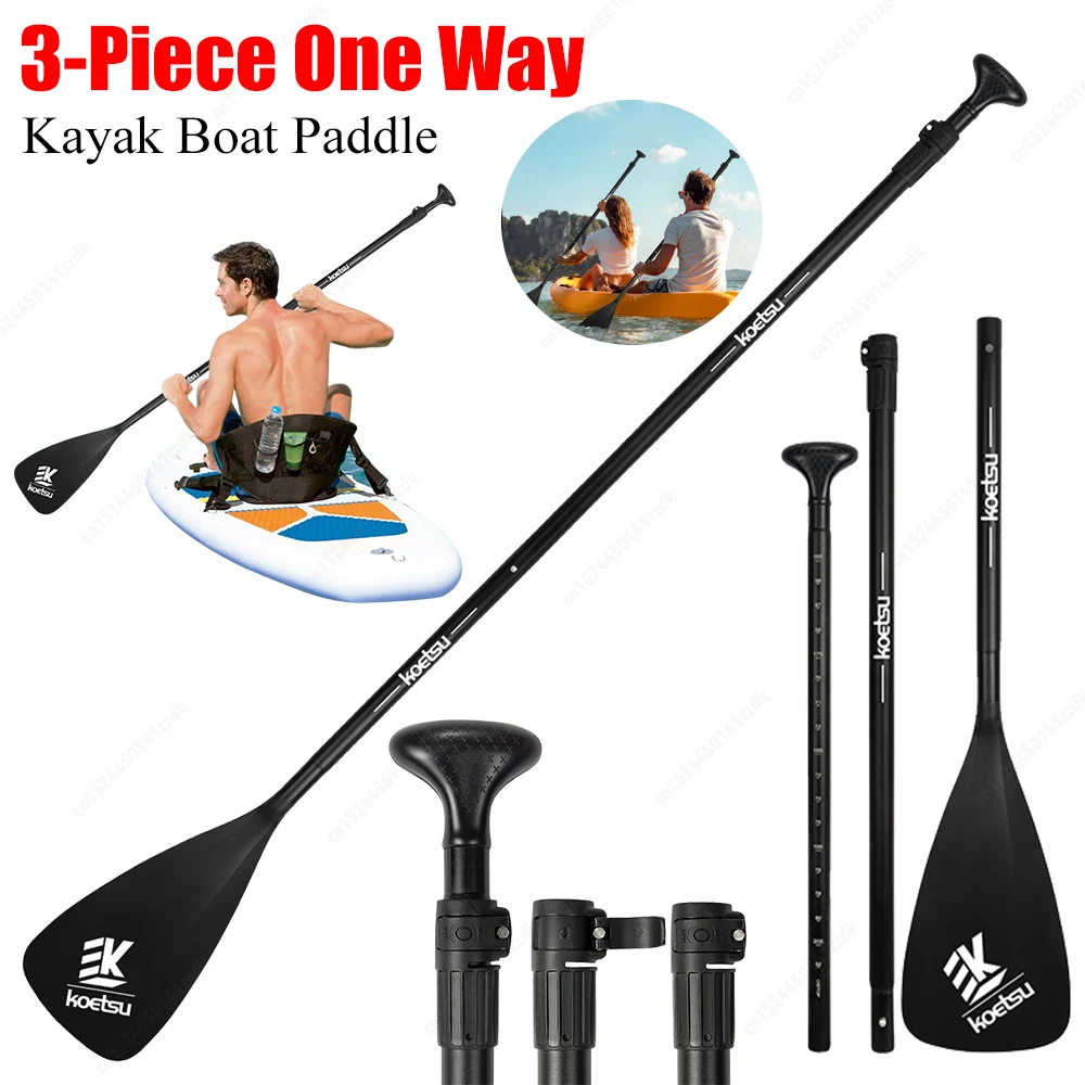 

3-Piece Aluminum Sup Paddle One/Two Way Paddle Nylon Kayak Boat Stand Up Paddleboard Paddle SUP Surfpaddle Sap for Outdoor Water