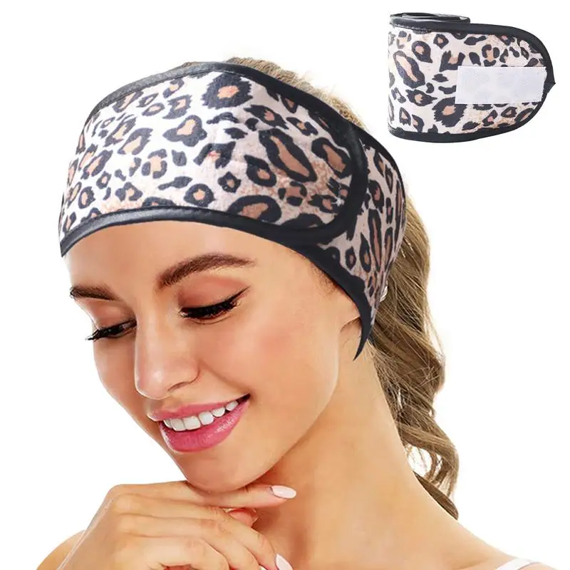 Makeup Headband Adjustable Wide Spa Headband Fashionable Headband Hair Band For Women Skincare Yoga Makeup Showers Sports Head