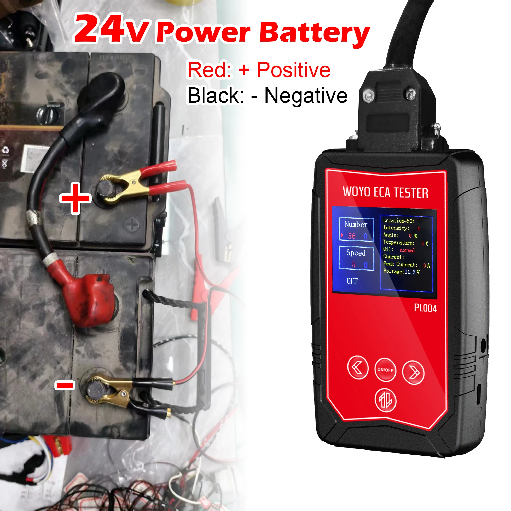 Probador WOYO PL004 ECA para actuador de embrague eléctrico Scania, herramienta de diagnóstico de camión, módulo de prueba en banco, herramienta de taller de reparación