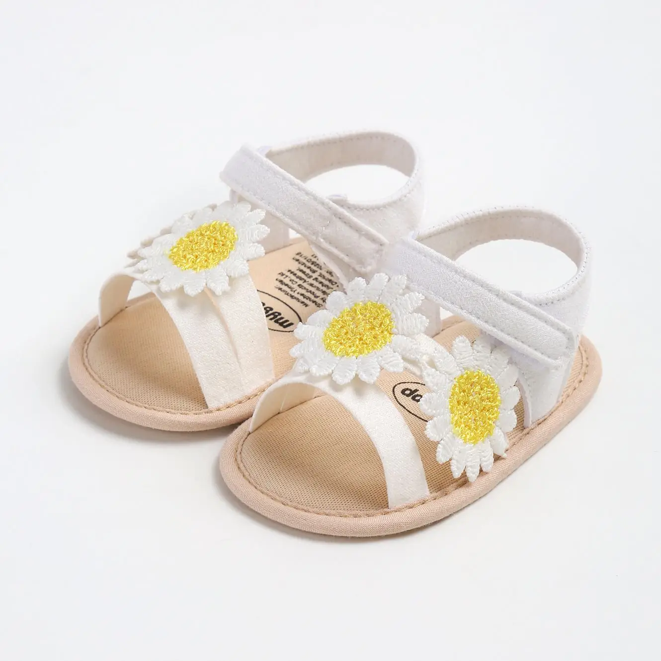 صنادل صيفية رائعة للفتيات الصغيرات، صندل ناعم لحديثي الولادة، حذاء مريح بنعل قطني أنيق ومضاد للانزلاق للأطفال الصغار