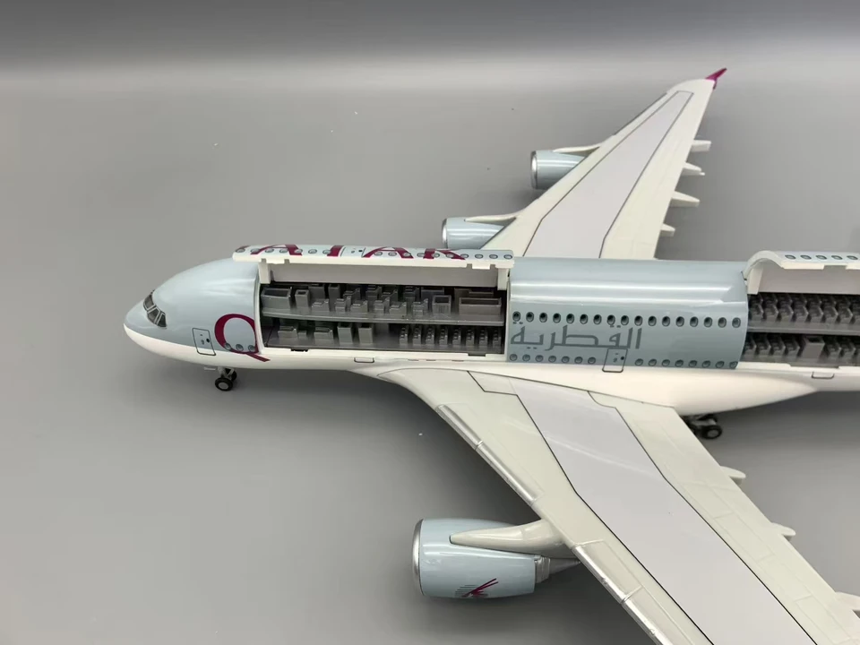 NEW A380 Qatar Airways Model Plane 18 inchs Large Model Airplane