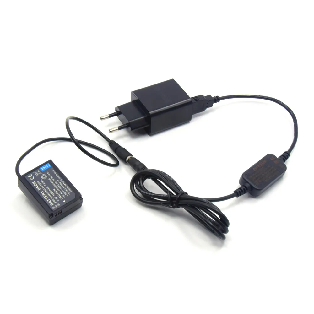 BP1030ดัมมี่แบตเตอรี่ + QC 3.0ที่ชาร์จอย่างรวดเร็วสายอะแดปเตอร์ USB สำหรับ Samsung NX200 NX210 NX1000 NX300 NX2000กล้อง BP1130