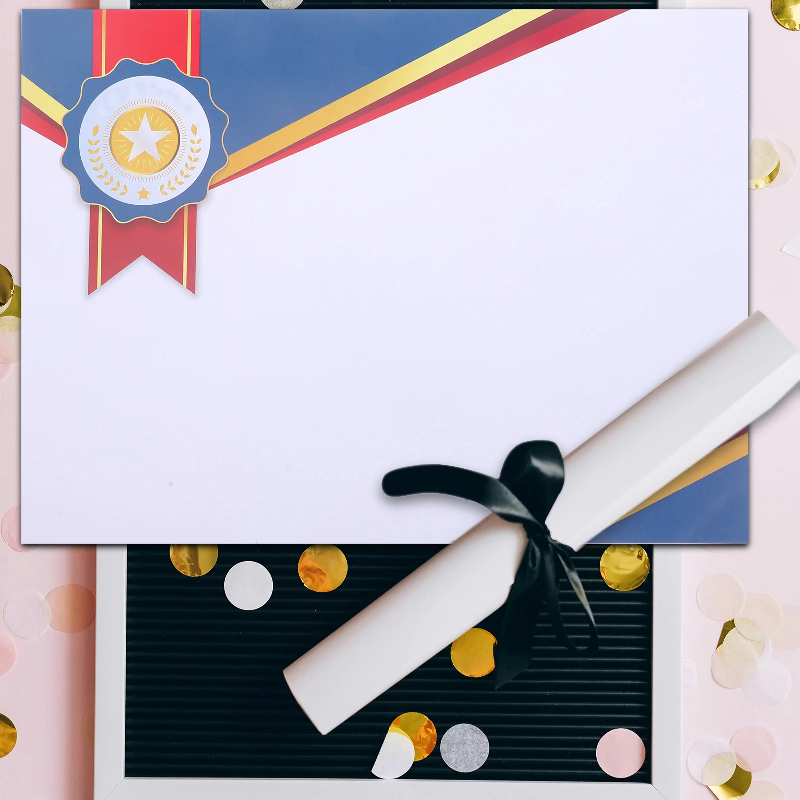 

50 Sheets Award Certificate Paper Blank Honor Diploma Paper for Printing Student Graduate Certificate Award Certificates