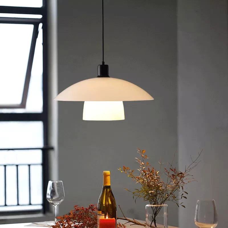 

Nordic Minimalist Restaurant Pendant Lamp Medieval Design Danish PH5 Wabi-sabi Hanging Lamp Retro Dining Table Bar Chandelier