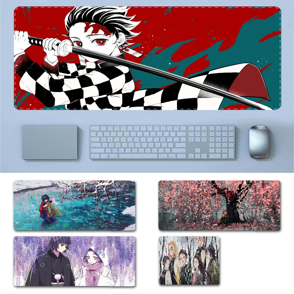 Tapis de souris de jeu personnalisé Demon Slayer, ordinateur portable, ordinateur de bureau, ordinateur portable, joueur de jeu CSGO, belle taille