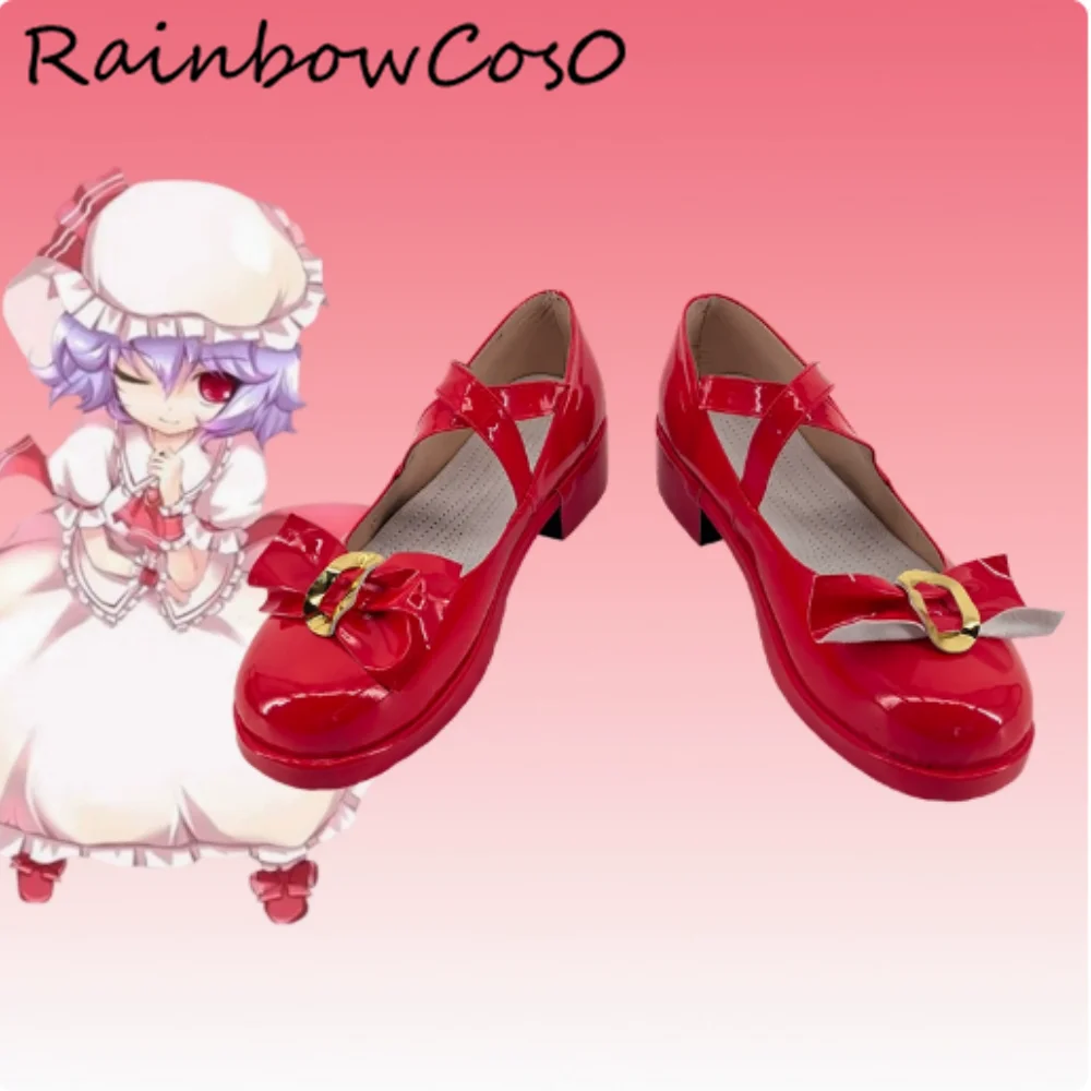 

Remilia Scarlet Touhou Project Обувь для косплея Сапоги Игра Аниме Вечеринка Хэллоуин RainbowCos0 W4894
