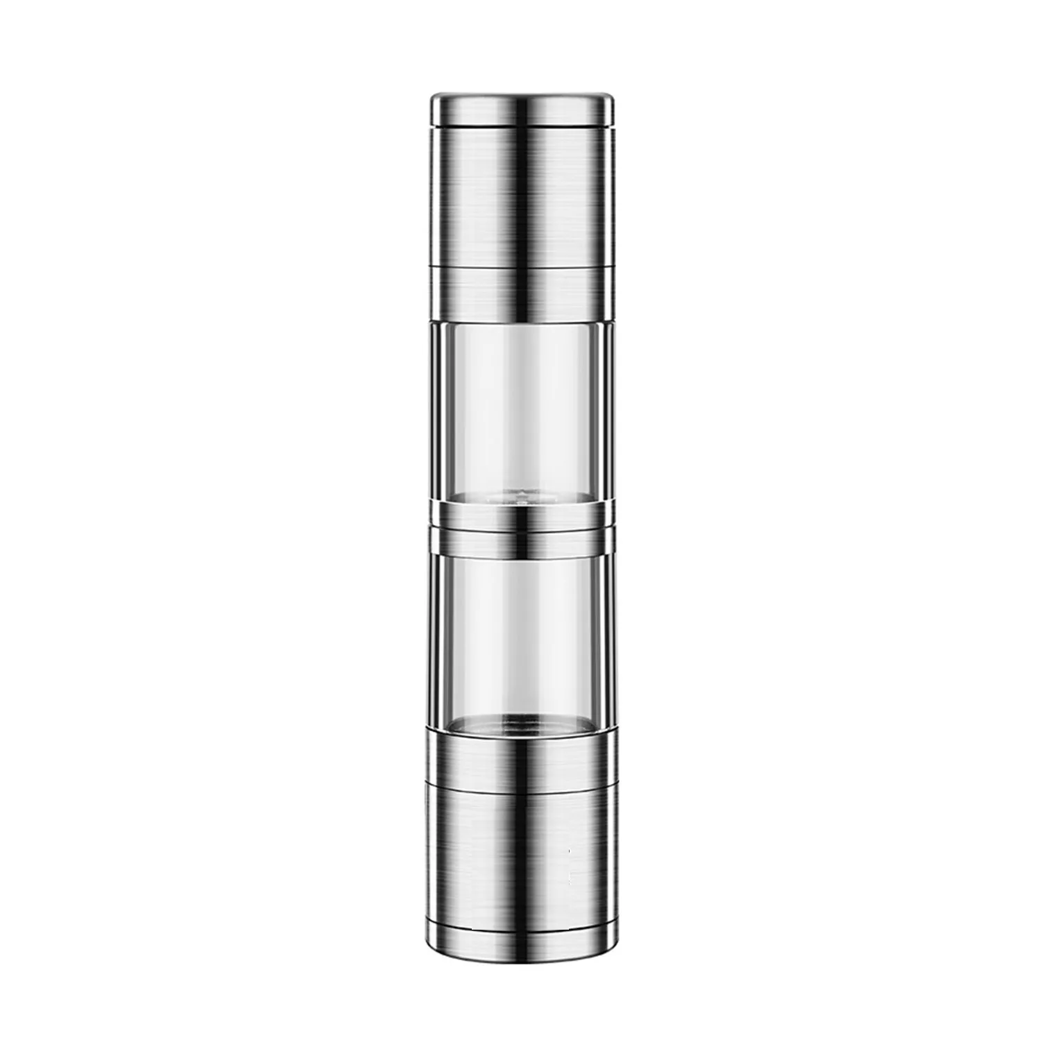 304 Stainless Steel Magnetic Suction Pepper Mill Ceramic Rotor Adjustable Coarseness Salt Grinder for Kitchen Cooking Accessory