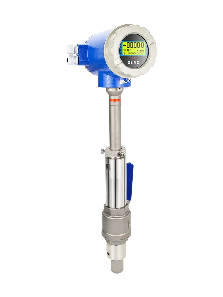 Insertion type electromagnetic flowmeter sewage and tap water anti-interference integrated split ball valve