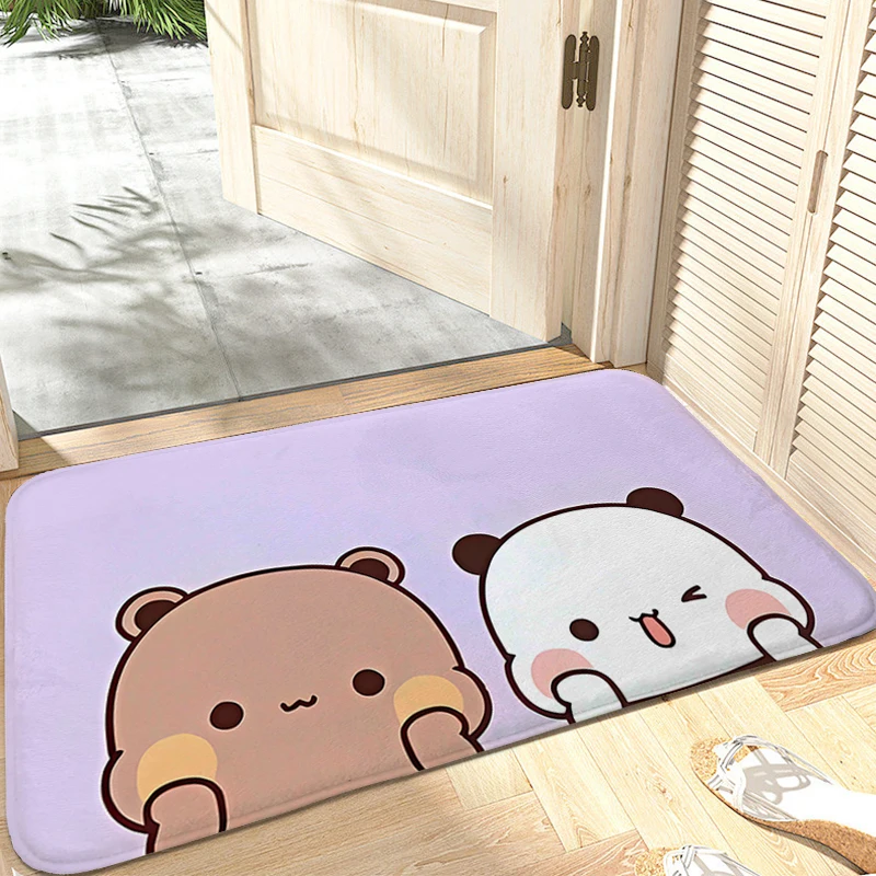 

Bubu and Dudu Cute Foot Mat Anti Slip Rug for Kids Bedroom Doormat Entrance Door Carpet for Children's Room Home Decorations