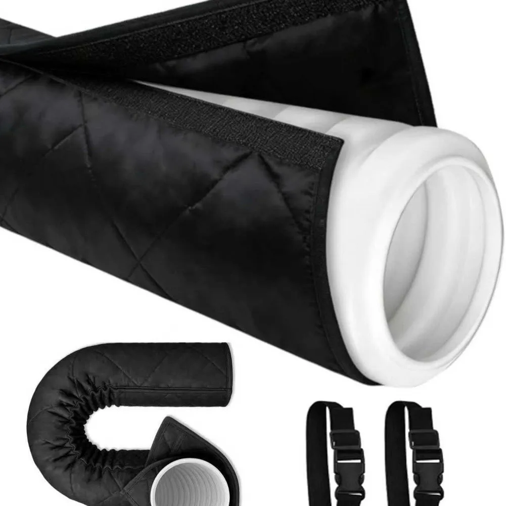 Portable Air Conditioner Duct Insulation Sleeve 150x53cm Quilted Oxford Cloth Cover For 5-5.9 Inch Hose Energy Saving Cooling