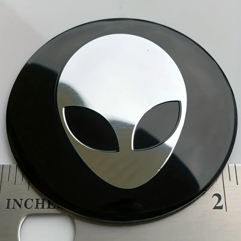 4pcs Alien Head Skull Car Wheel Center Hub Cap Emblem Stickers Cover 56mm Car Accessories For Car Motorcycle Truck SUV