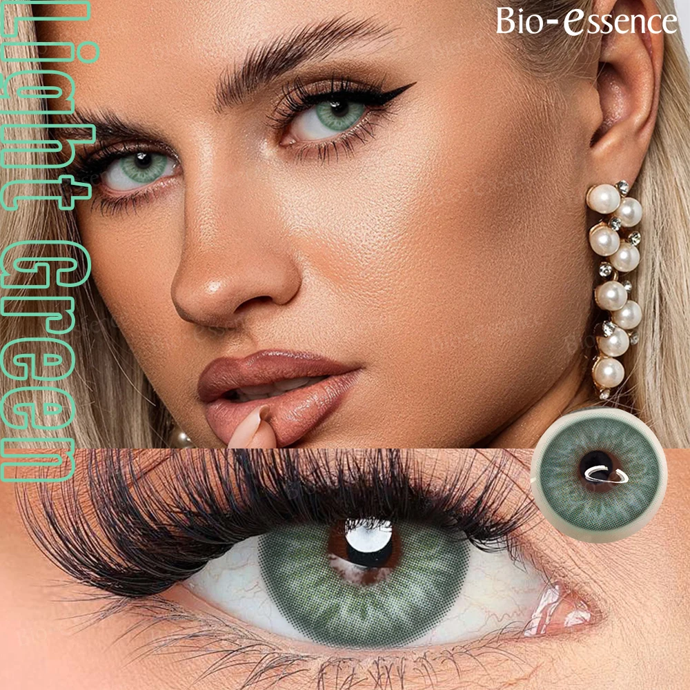 Bio-essence Contactlenzen 2 STKS Gekleurde Contactlenzen Cosplay Rode Lenzen 1 Jaar Mode Kleur Schoonheid Lenzen Feest Leuke Ooglens