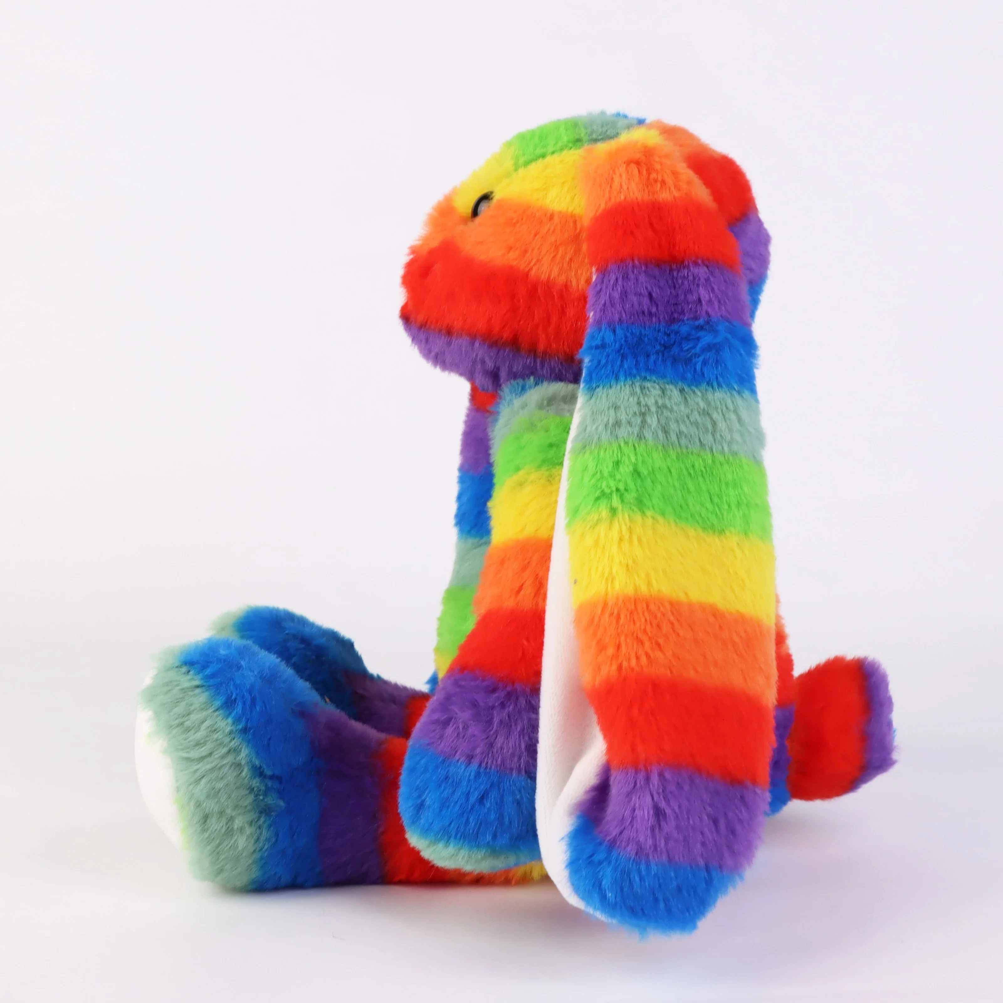 لعبة أرنب عيد الفصح كاواي القطيفة مع آذان طويلة دمية حيوانات محشوة ملونة رمي وسادة عيد الفصح وعيد الحب