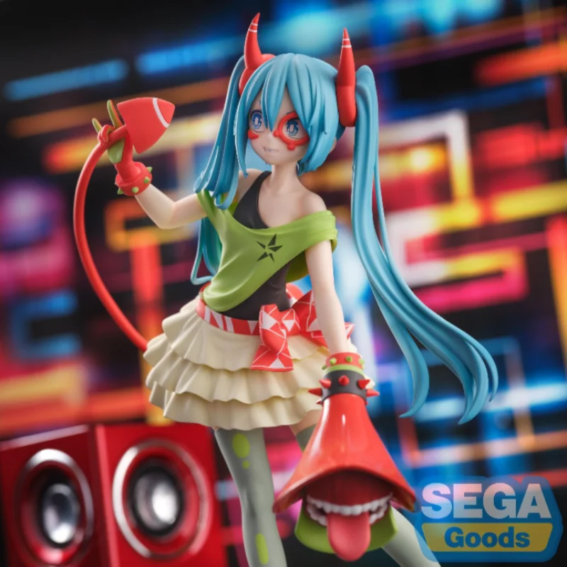 متوفر في المخزون الأصلي SEGA FZ FiGURiZM АC Project DIVA Hatsune Miku DE:MONSTAR T.R. مجموعة نماذج شخصيات الرسوم المتحركة الشيطان الصغير هدية #3