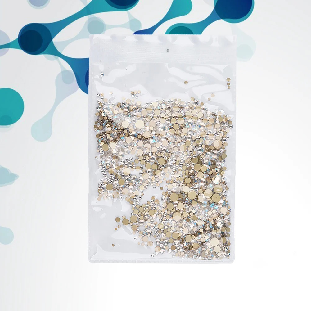 1440 قطعة من أحجار الراين للأظافر، تصميم متين وخفيف الوزن لامع، ملحقات مانيكير ذاتية الصنع لملحقات أظافر مثقاب الأظافر